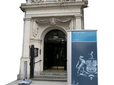Entrance to Linen Hall Library